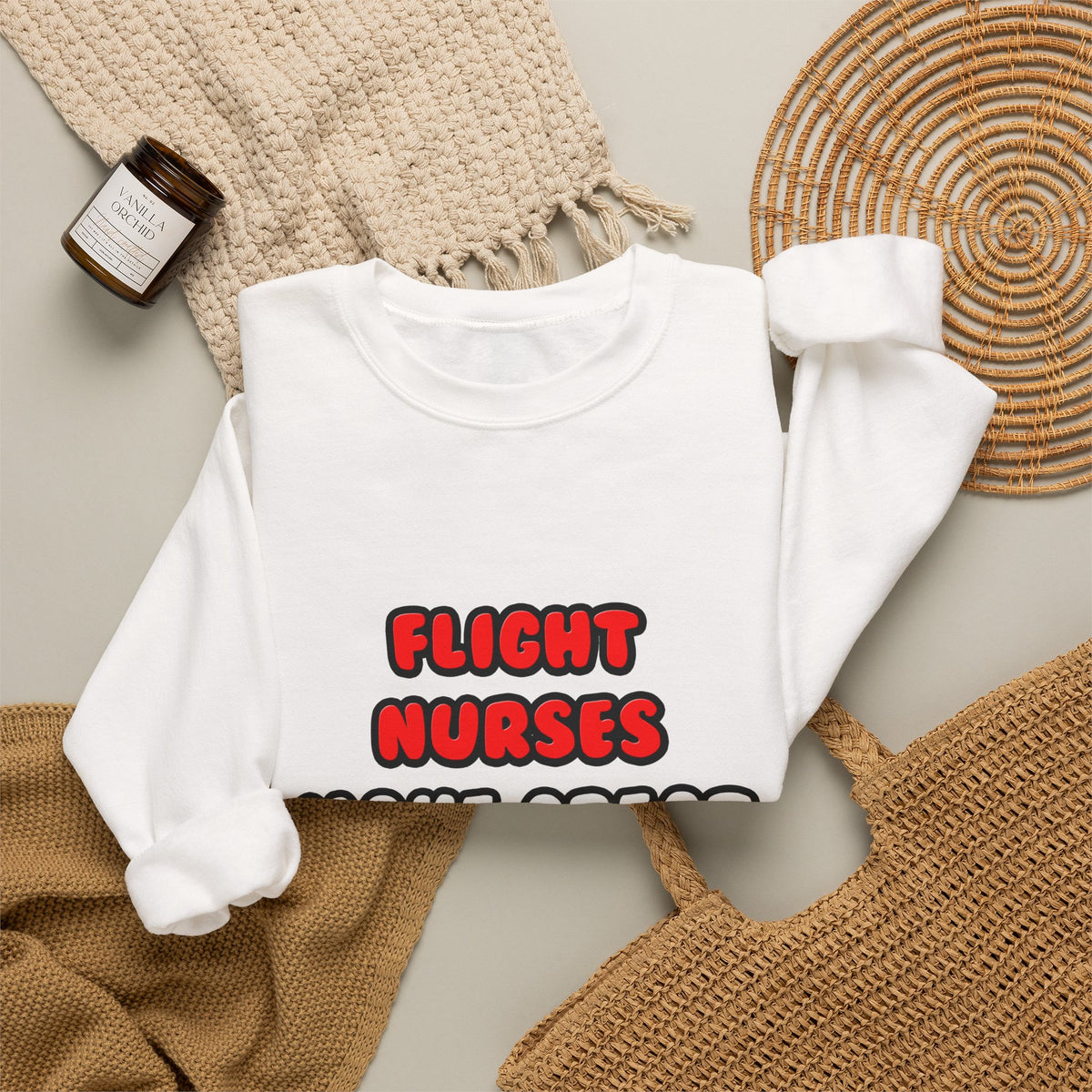 Flight Nurses Make Great Lovers - Unisex Heavy Blend™ Crewneck Sweatshirt