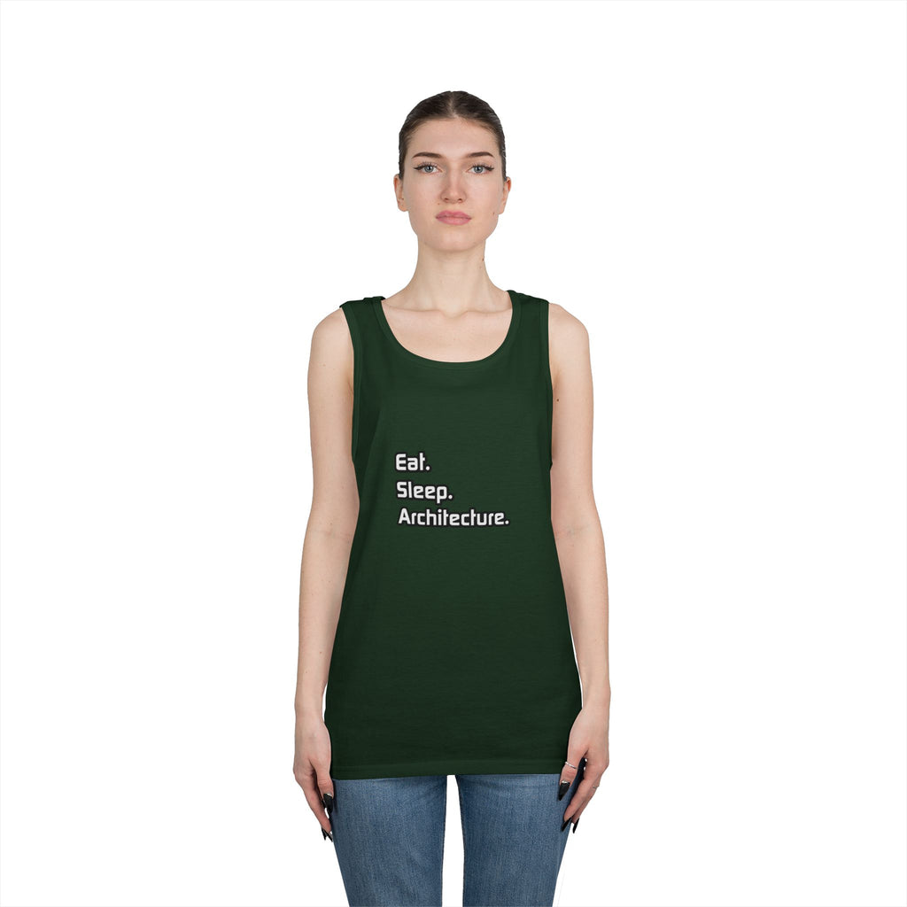 Eat. Sleep. Architecture - Unisex Heavy Cotton Tank Top