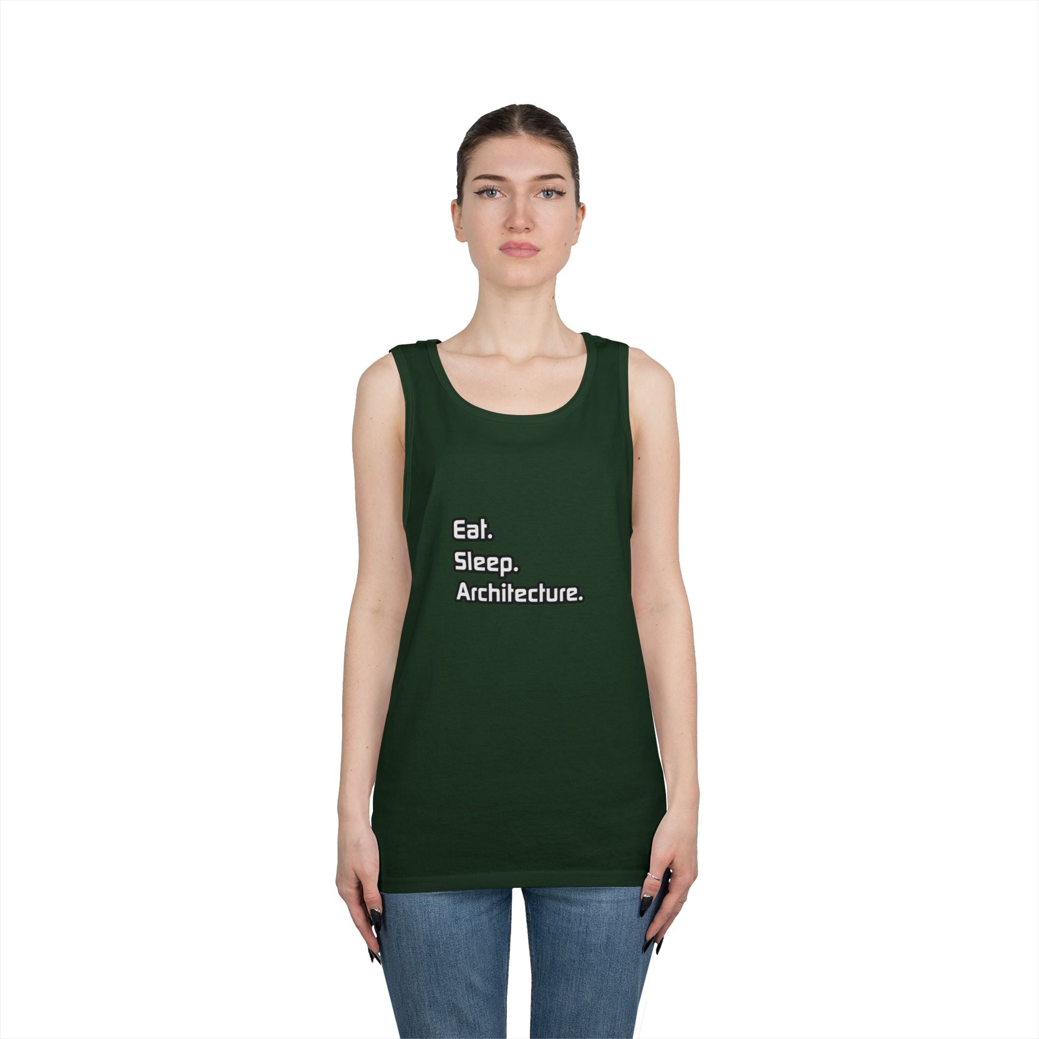 Eat. Sleep. Architecture - Unisex Heavy Cotton Tank Top