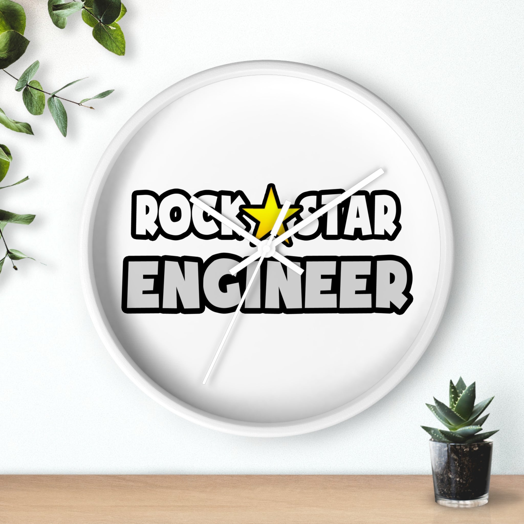 Rock Star Engineer (2) - Wall Clock