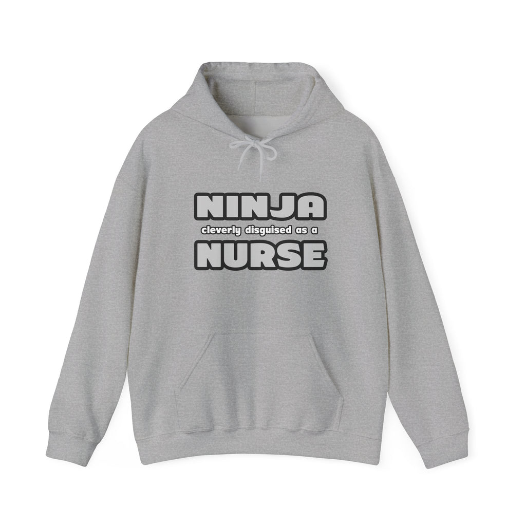 Ninja Cleverly Disguised As A Nurse - Unisex Heavy Blend™ Hooded Sweatshirt