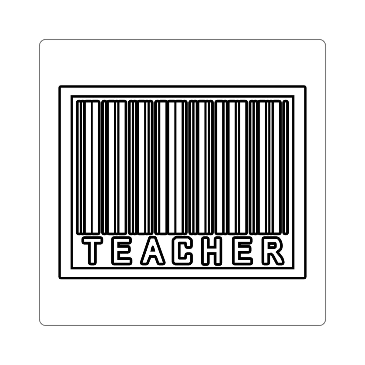 Barcode Teacher - Square Stickers