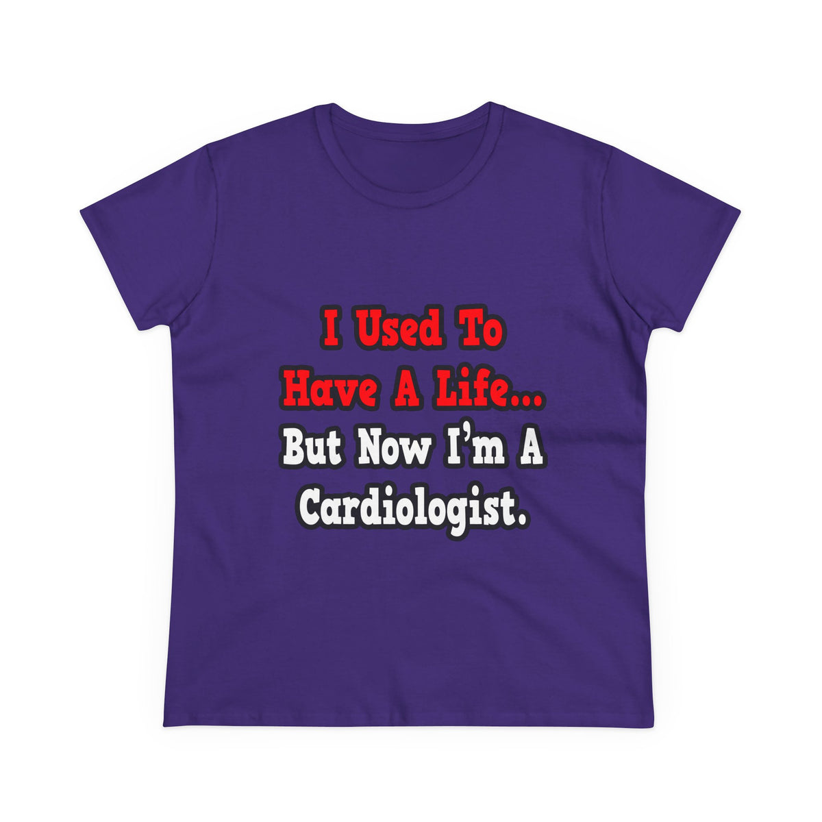 I Used to Have a Life...Cardiologist - Women's Midweight Cotton Tee