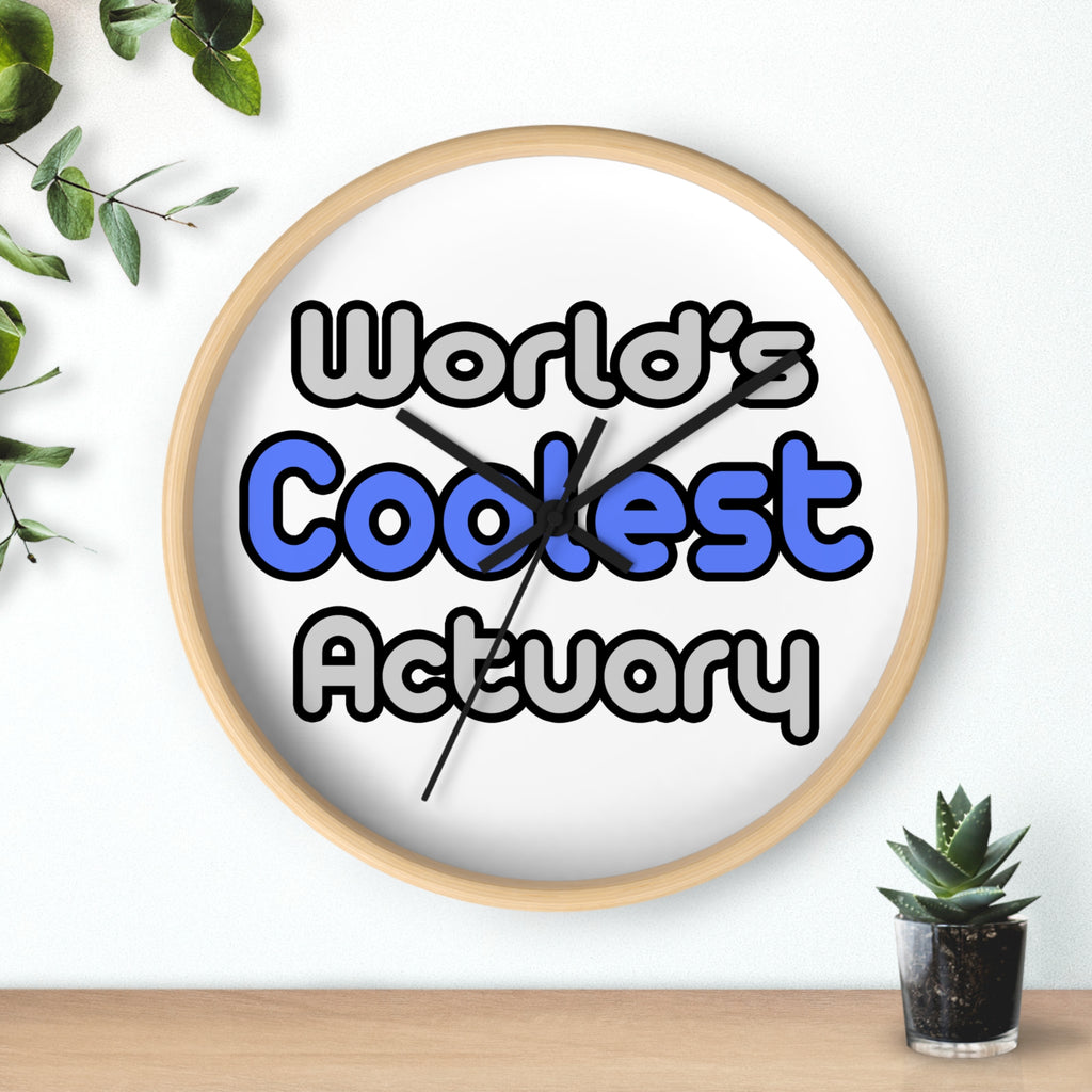 World's Coolest Actuary - Wall Clock
