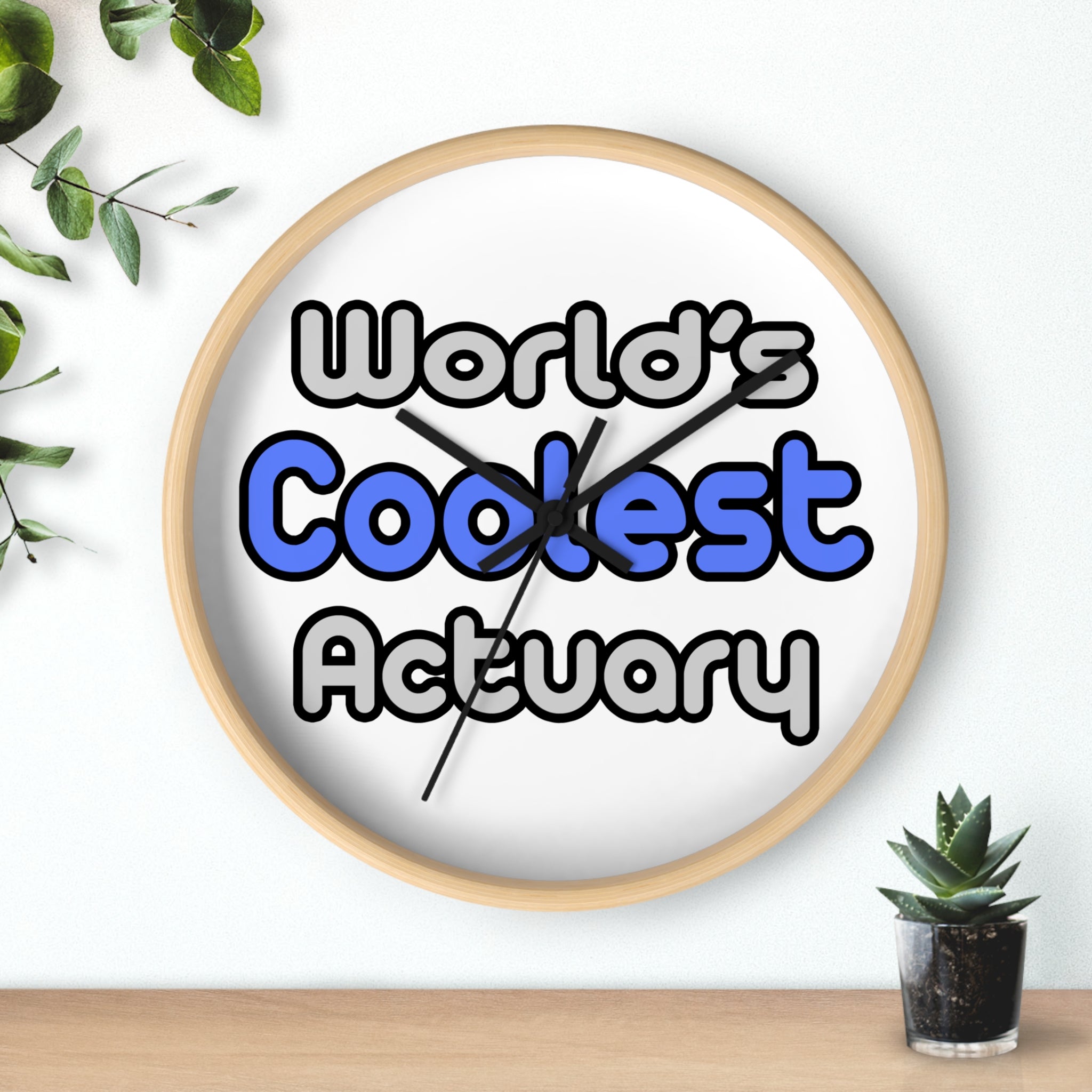 World's Coolest Actuary - Wall Clock