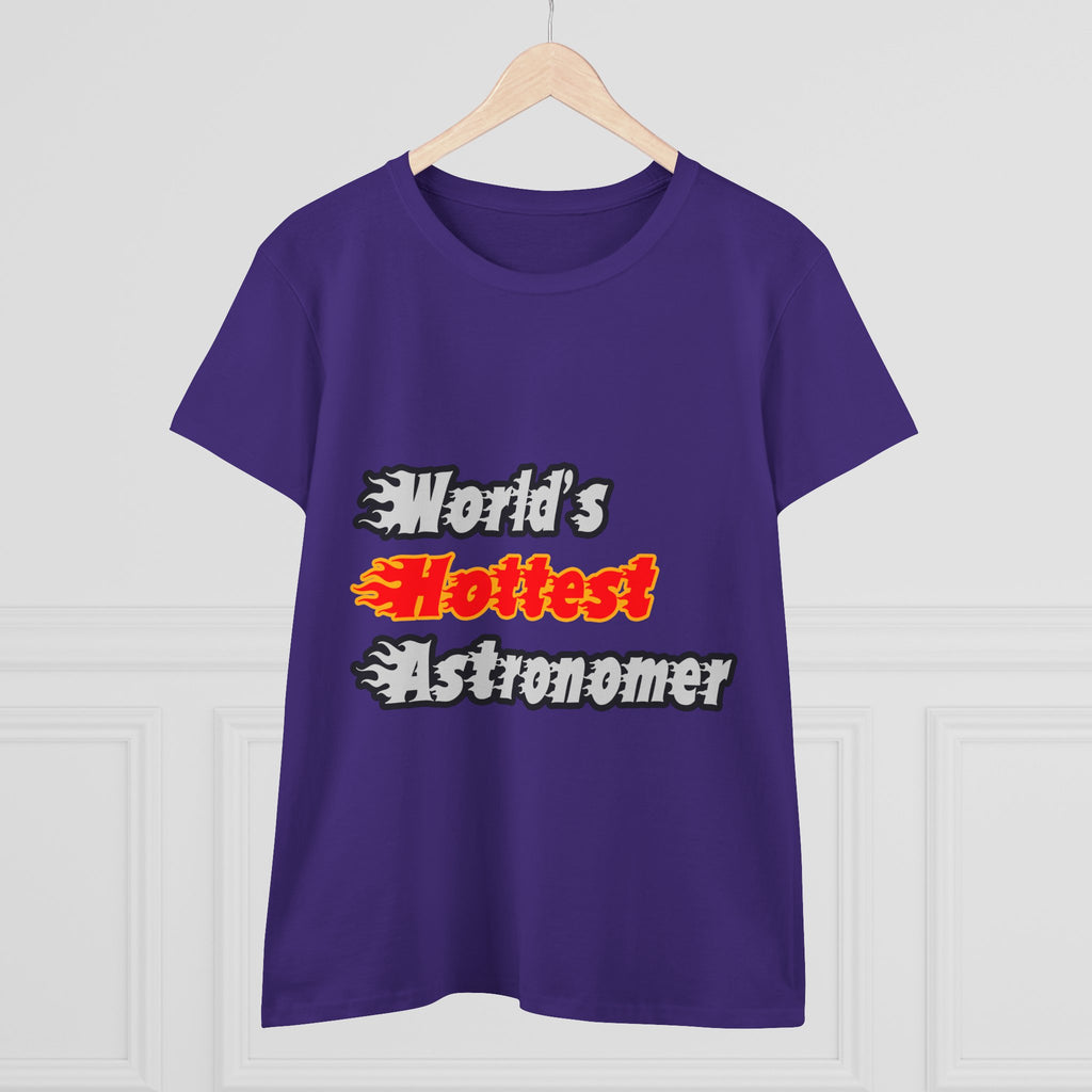 World's Hottest Astronomer - Women's Midweight Cotton Tee