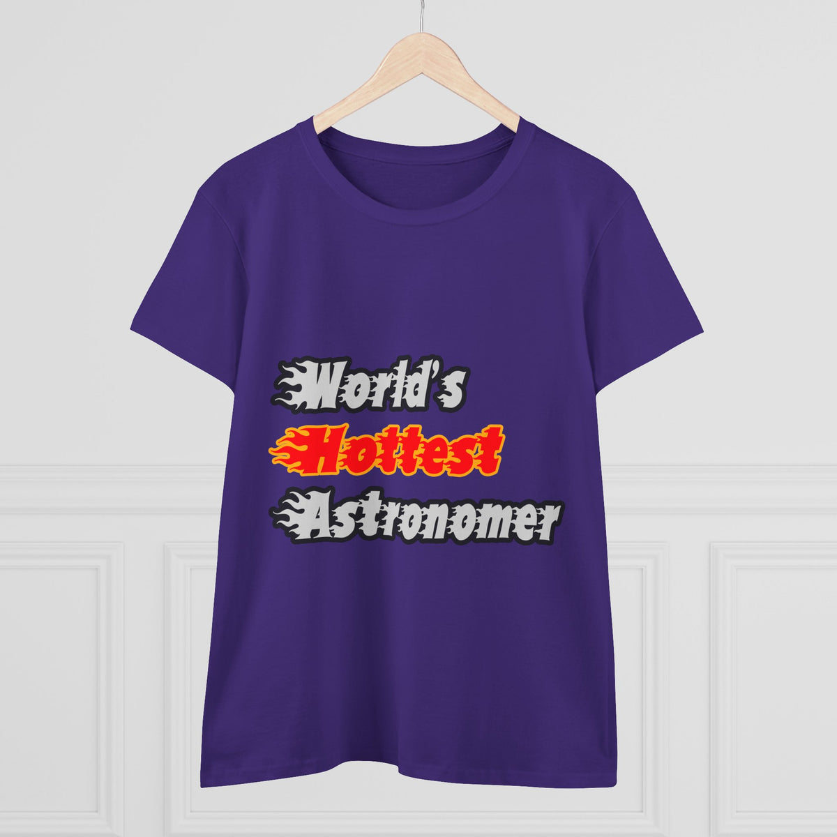 World's Hottest Astronomer - Women's Midweight Cotton Tee