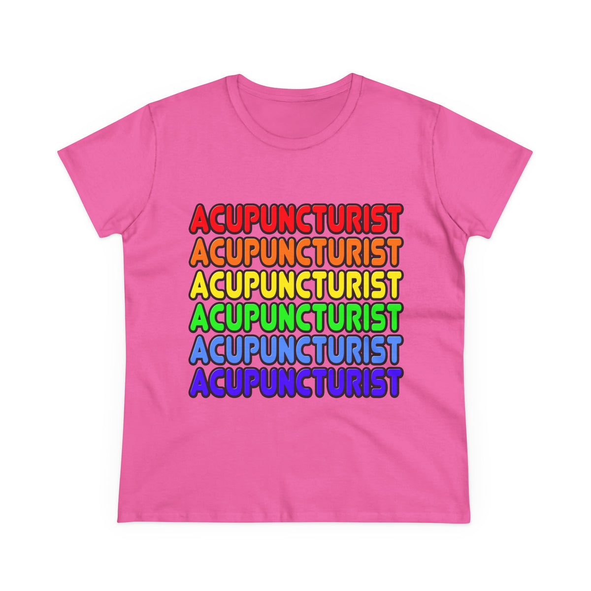 Rainbow Acupuncturist - Women's Midweight Cotton Tee