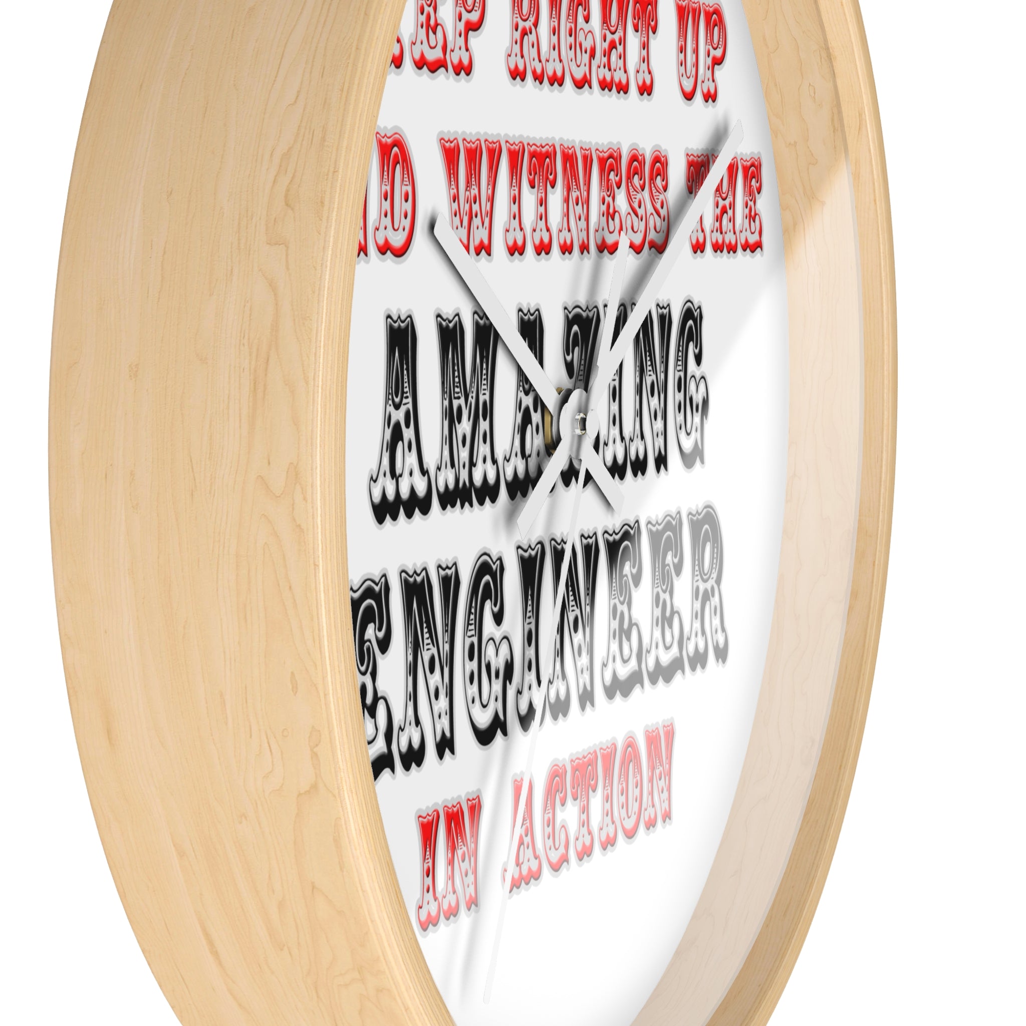 Amazing Engineer In Action - Wall Clock