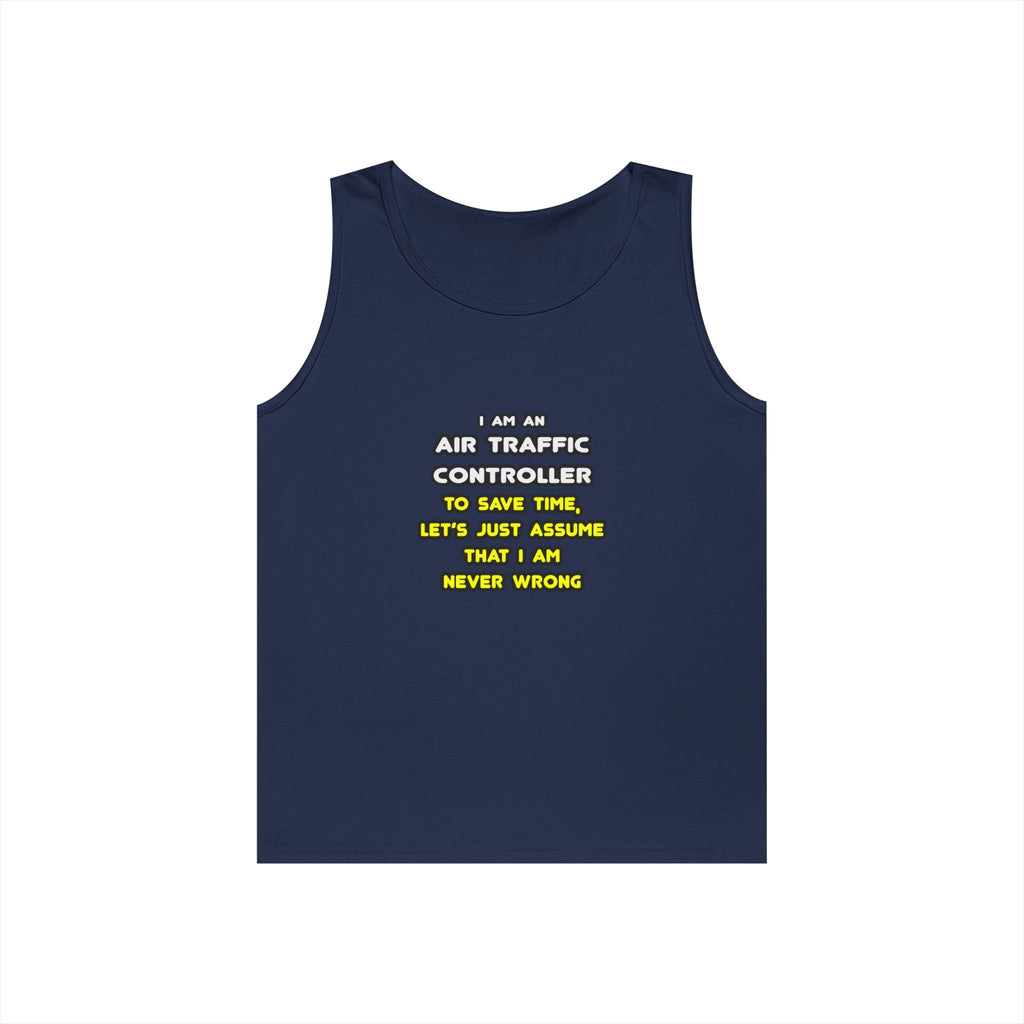 Funny Air Traffic Controller T Shirts - Unisex Heavy Cotton Tank Top
