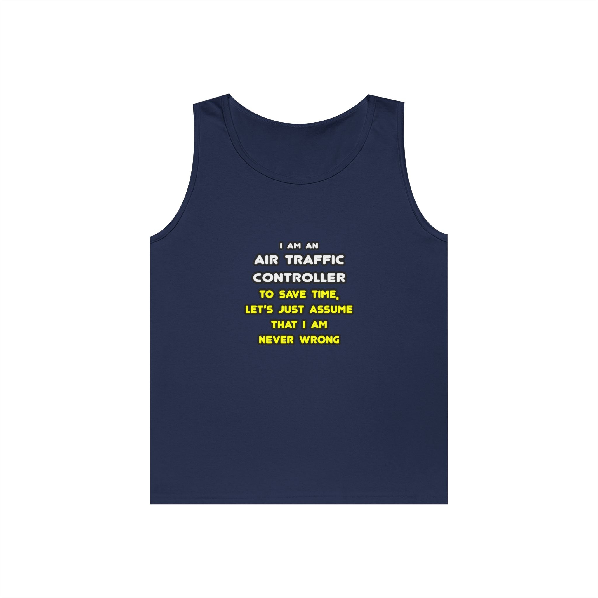 Funny Air Traffic Controller T Shirts - Unisex Heavy Cotton Tank Top
