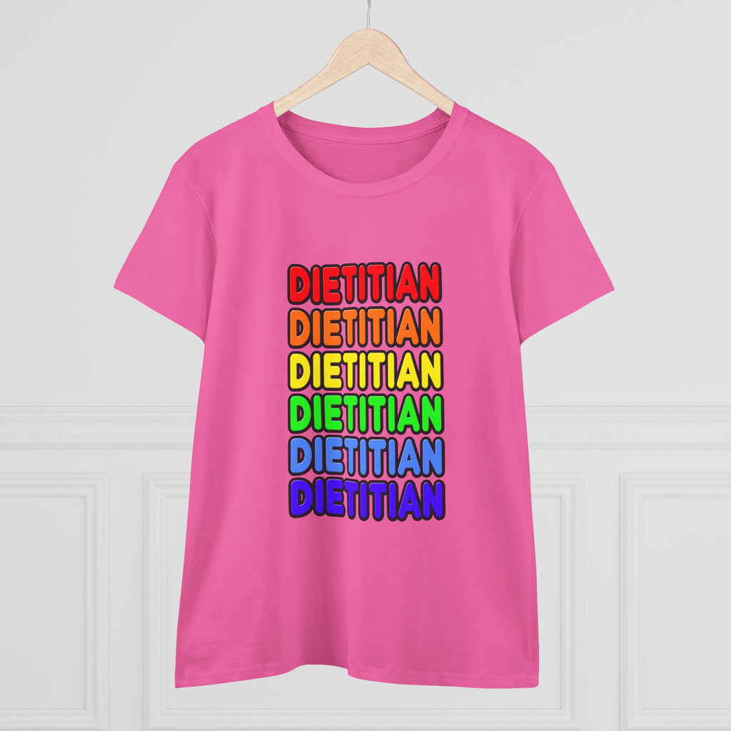 Rainbow Dietitian - Women's Midweight Cotton Tee