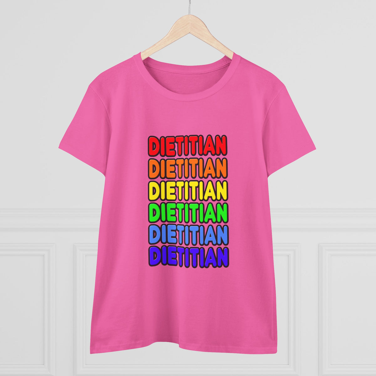 Rainbow Dietitian - Women's Midweight Cotton Tee