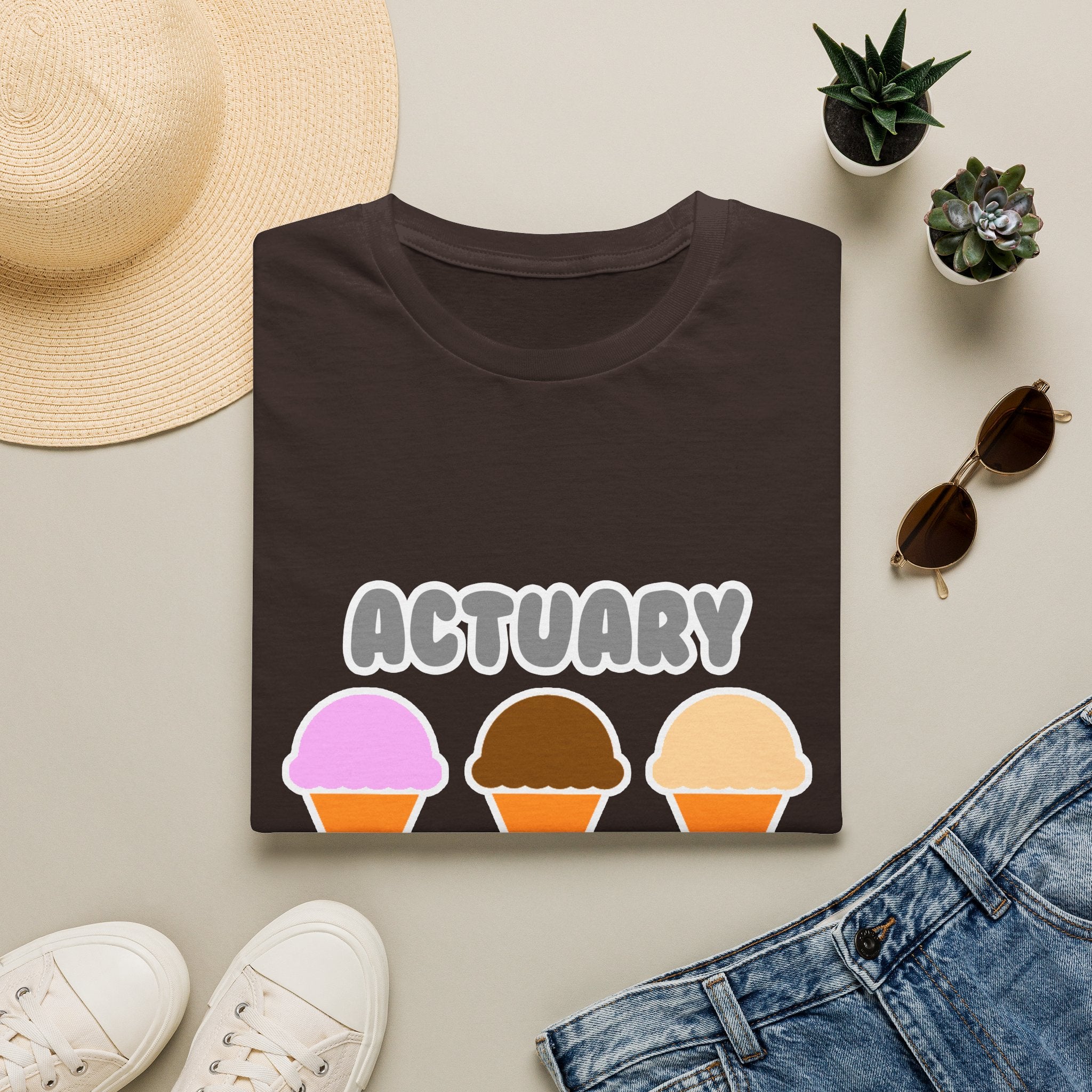 Actuary ... Will Work For Ice Cream - Unisex Softstyle T-Shirt