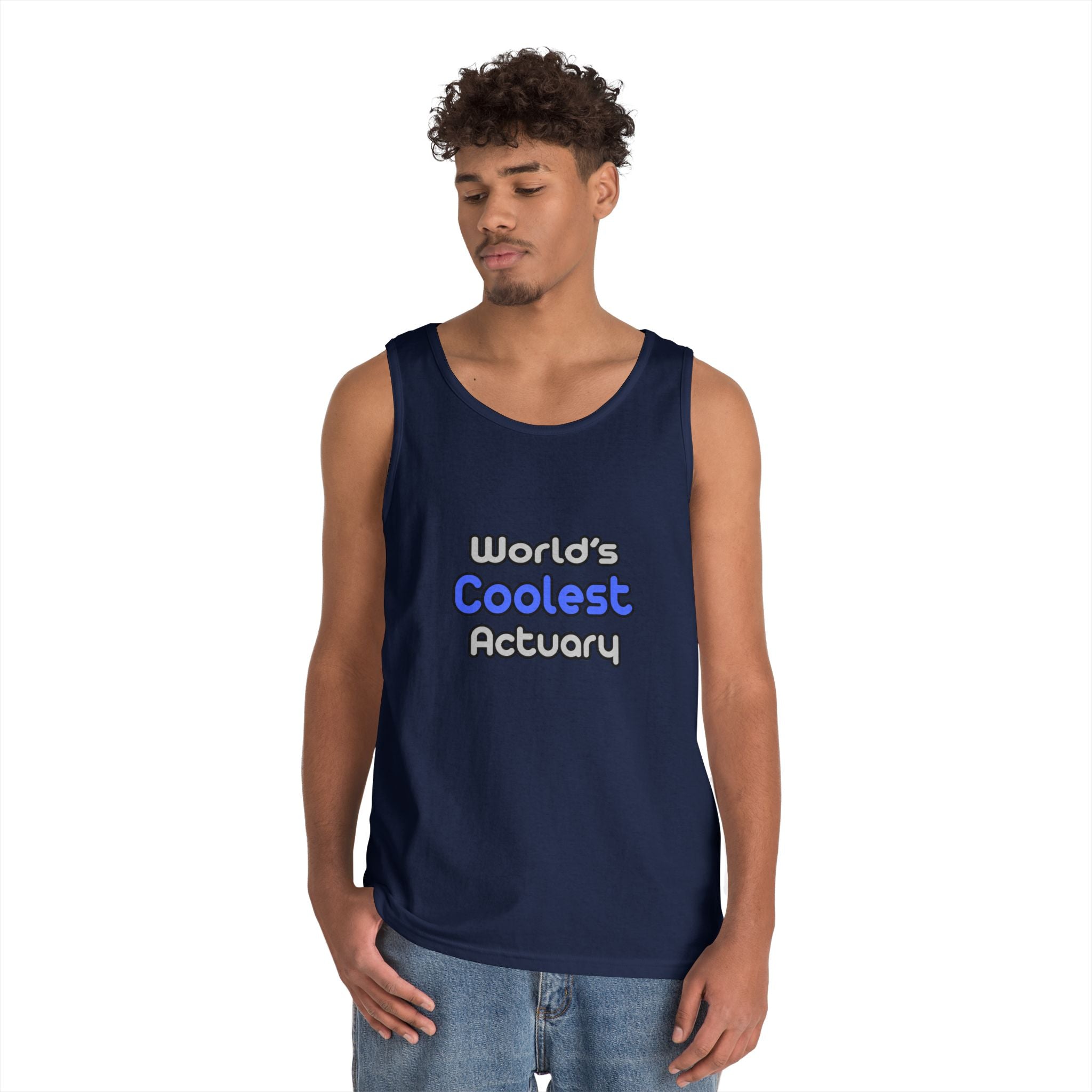 World's Coolest Actuary - Unisex Heavy Cotton Tank Top