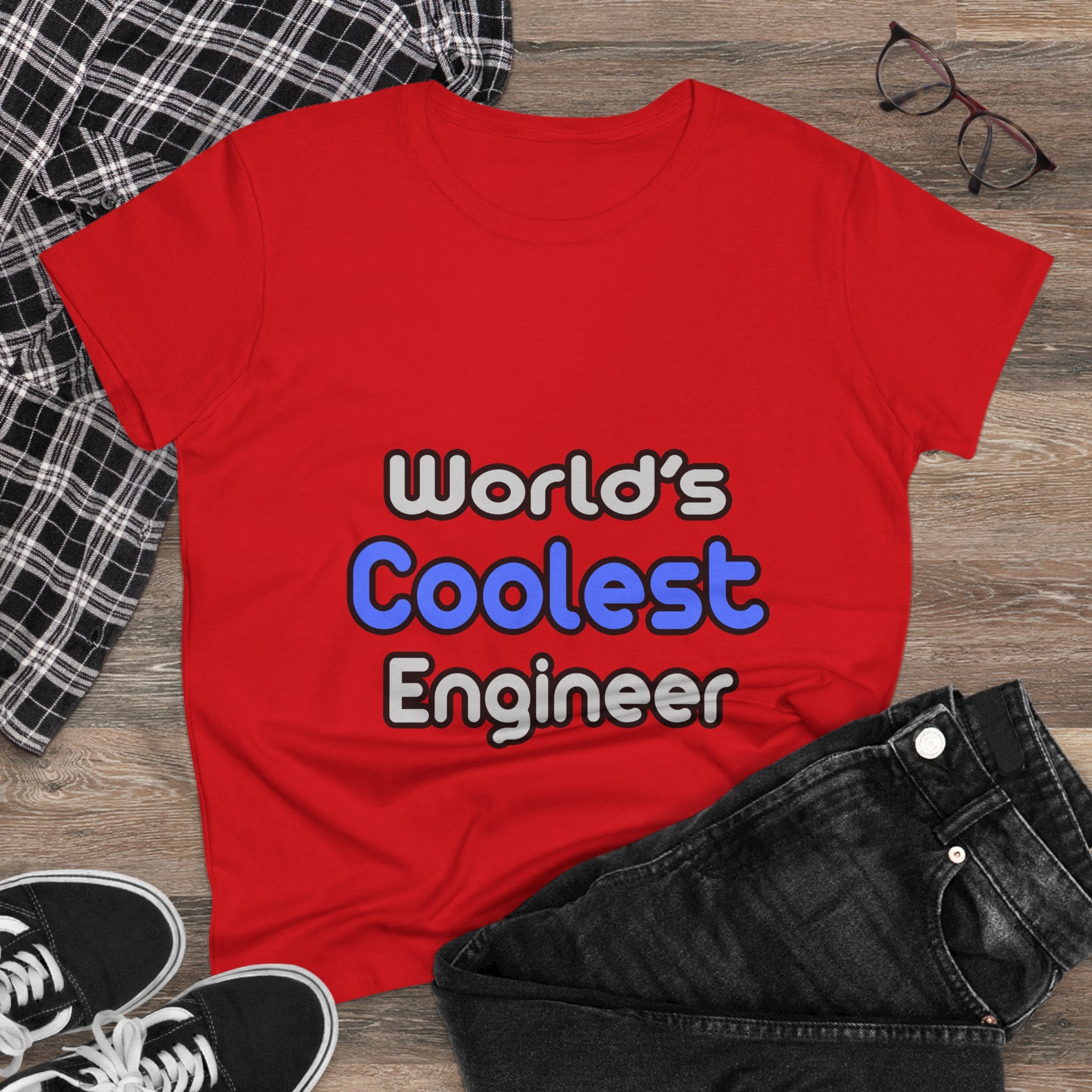 World's Coolest Engineer - Women's Midweight Cotton Tee