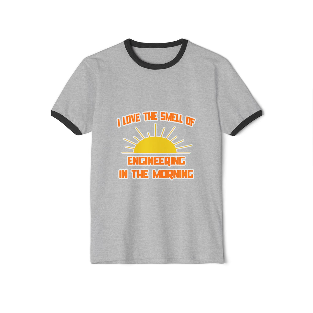 Smell of Engineering in the Morning - Unisex Cotton Ringer T-Shirt