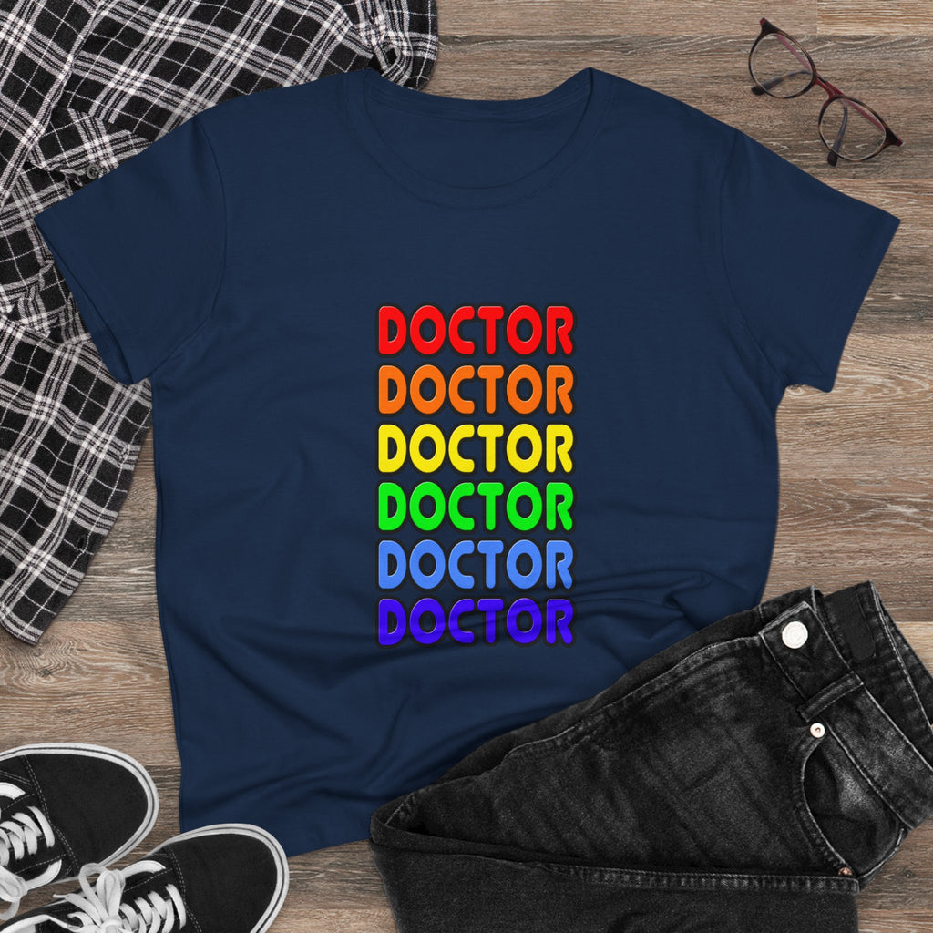 Rainbow Doctor - Women's Midweight Cotton Tee