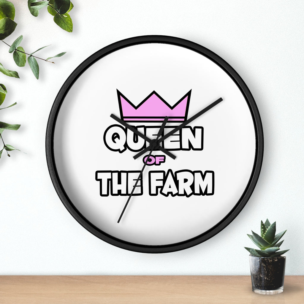 Queen of The Farm - Wall Clock