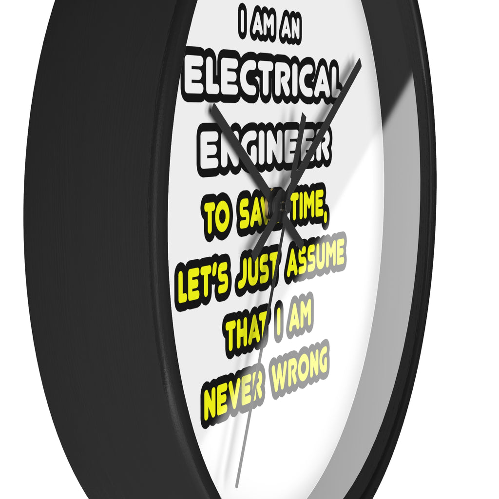Funny Electrical Engineer T Shirts and Gifts - Wall Clock