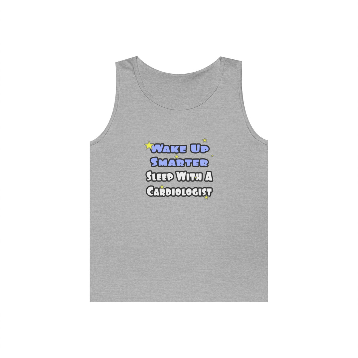 Wake Up Smarter...Sleep With a Cardiologist - Unisex Heavy Cotton Tank Top