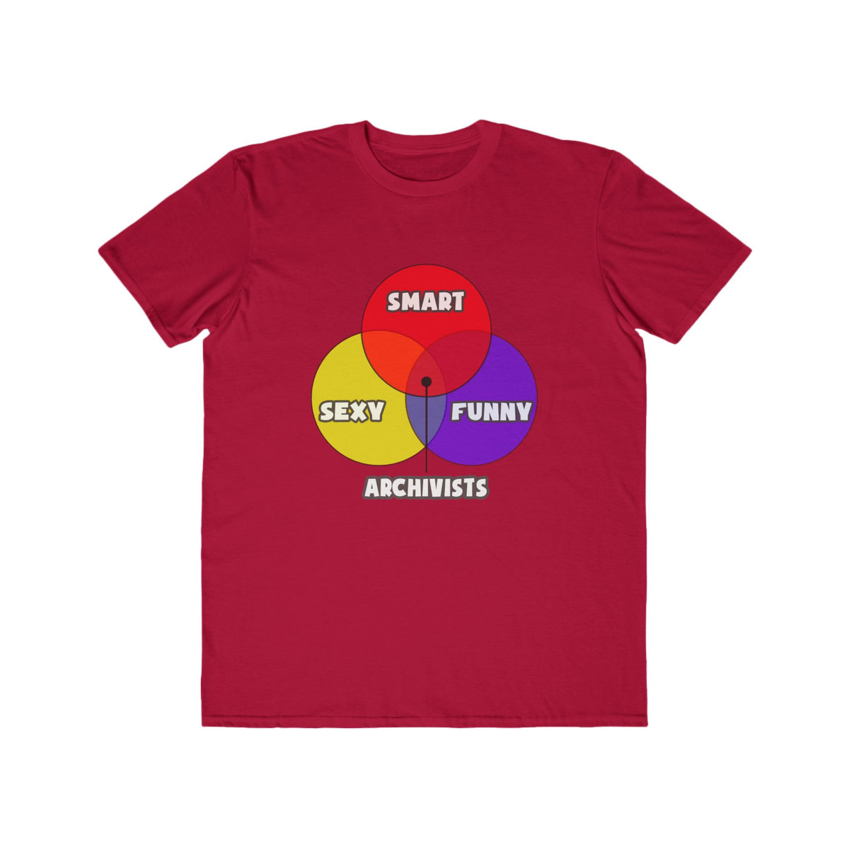 Venn Diagram .. Archivists - Men's Lightweight Fashion Tee