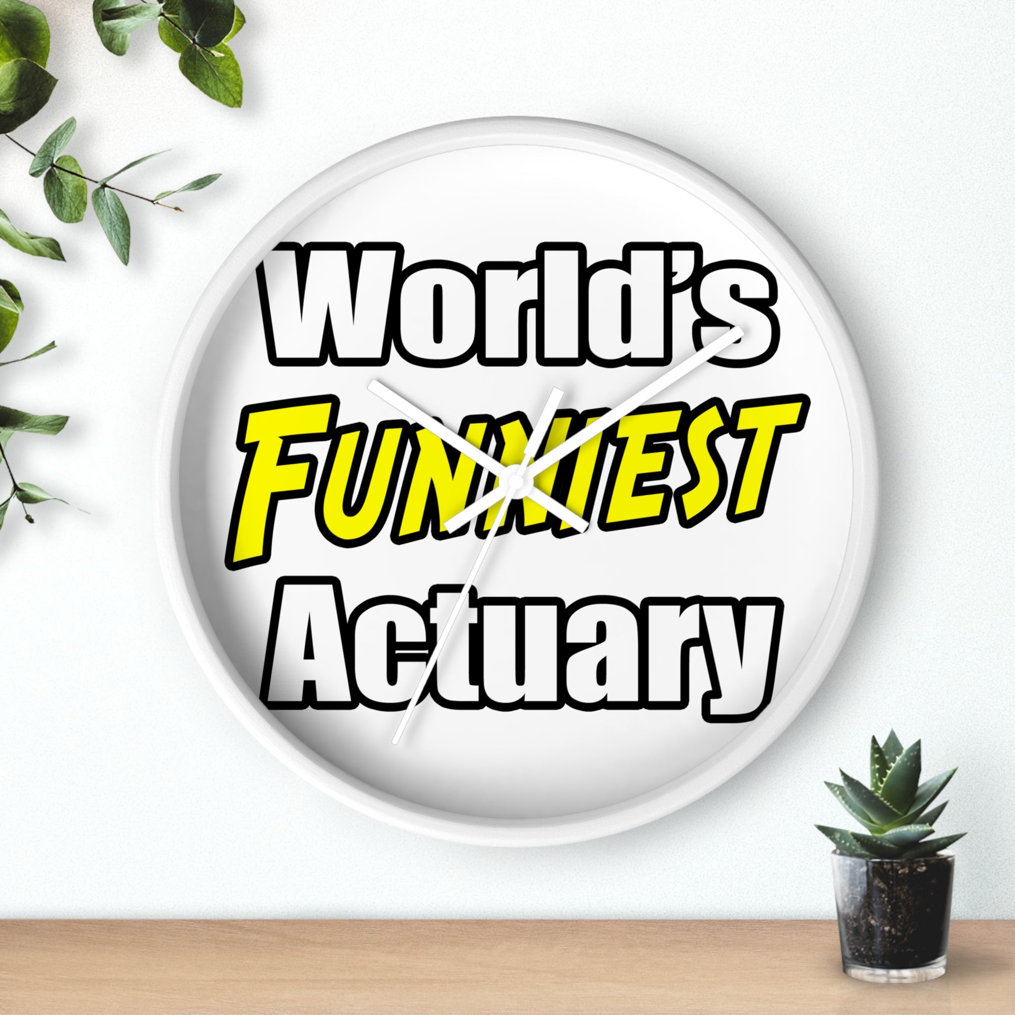 World's Funniest Actuary - Wall Clock