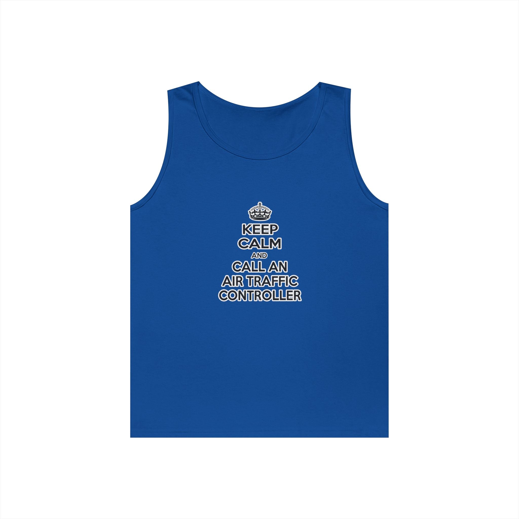 Keep Calm and Call an Air Traffic Controller - Unisex Heavy Cotton Tank Top