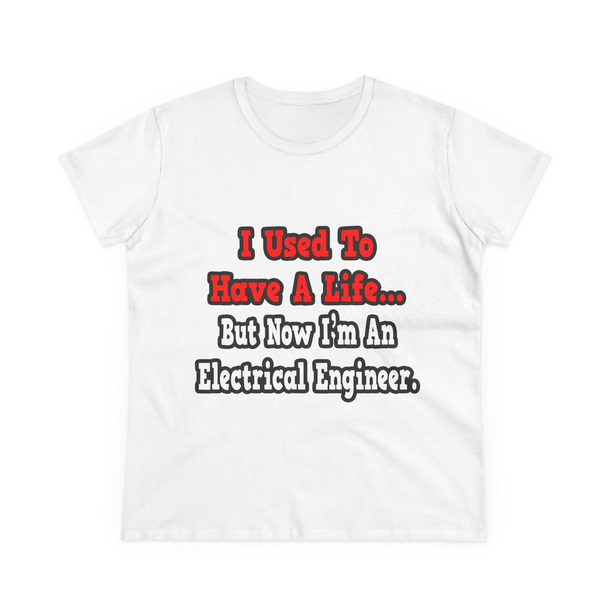 I Used to Have a Life...Electrical Engineer - Women's Midweight Cotton Tee