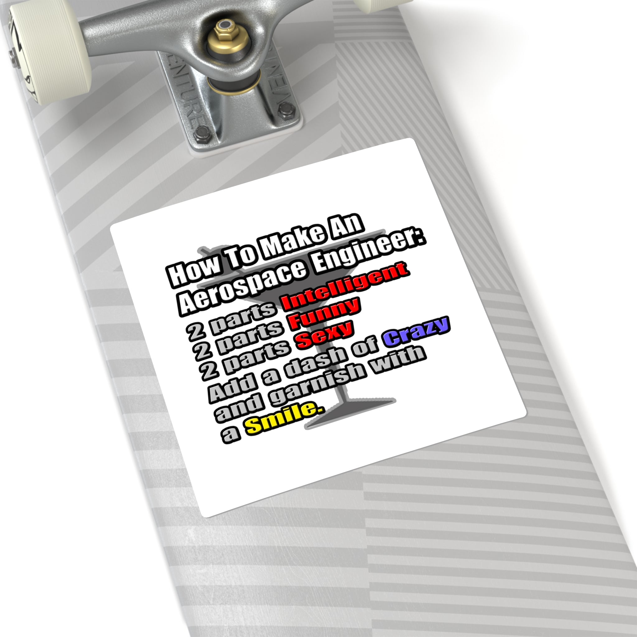 How To Make an Aerospace Engineer - Square Stickers