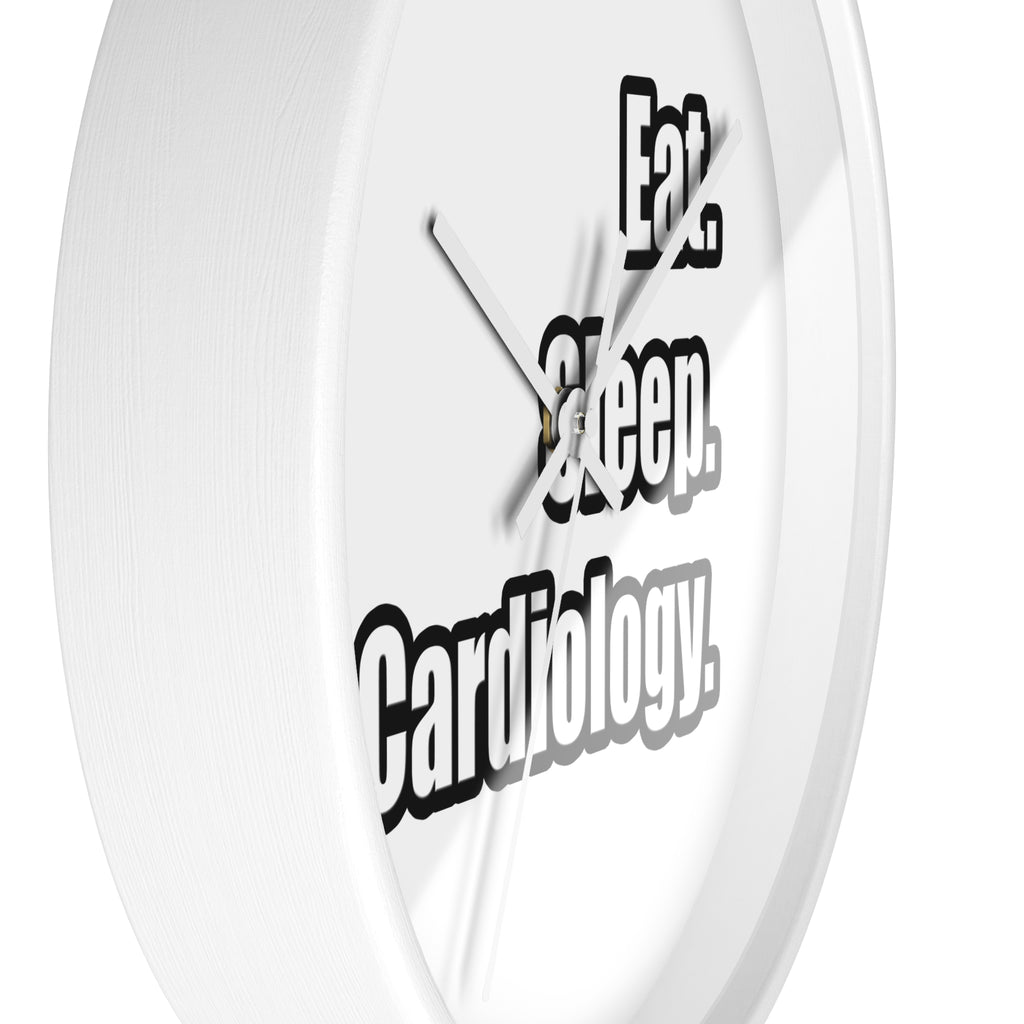 Eat. Sleep. Cardiology - Wall Clock