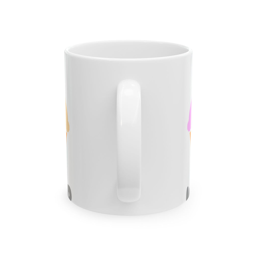 Administrative Asst ... Will Work For Ice Cream - Ceramic Mug, (11oz, 15oz)