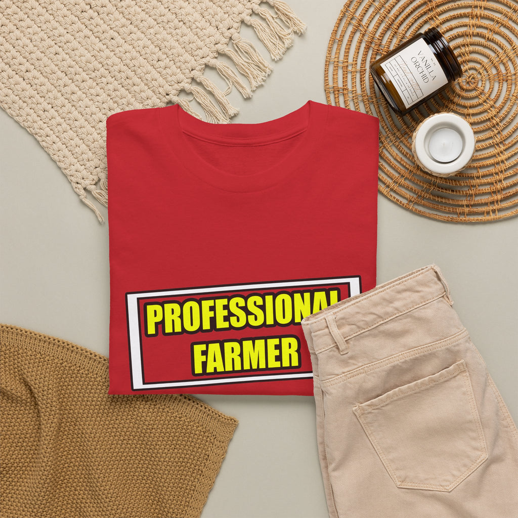Professional Farmer...Don't Try This At Home - Unisex Heavy Cotton Tee