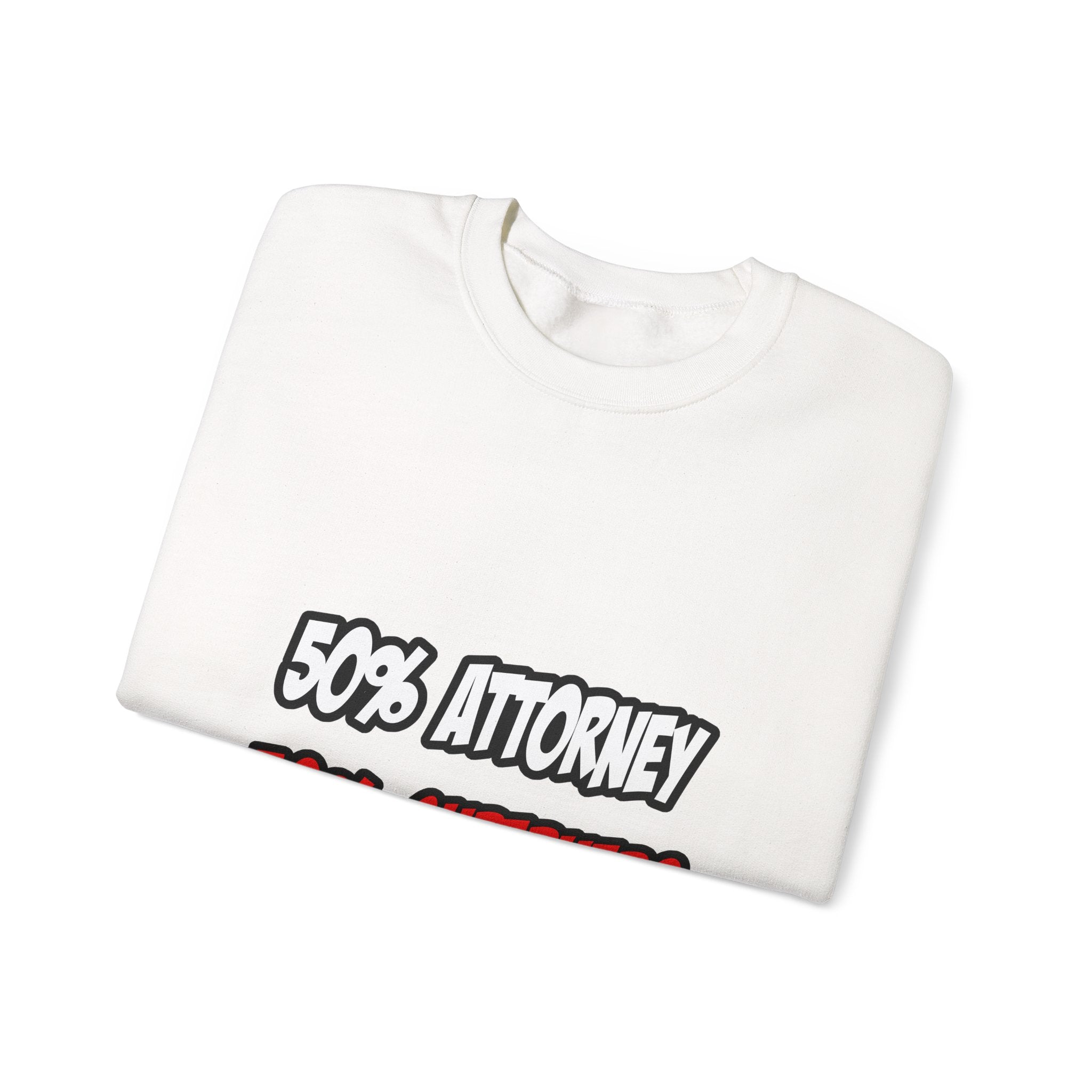 Half Attorney...Half Superhero - Unisex Heavy Blend™ Crewneck Sweatshirt
