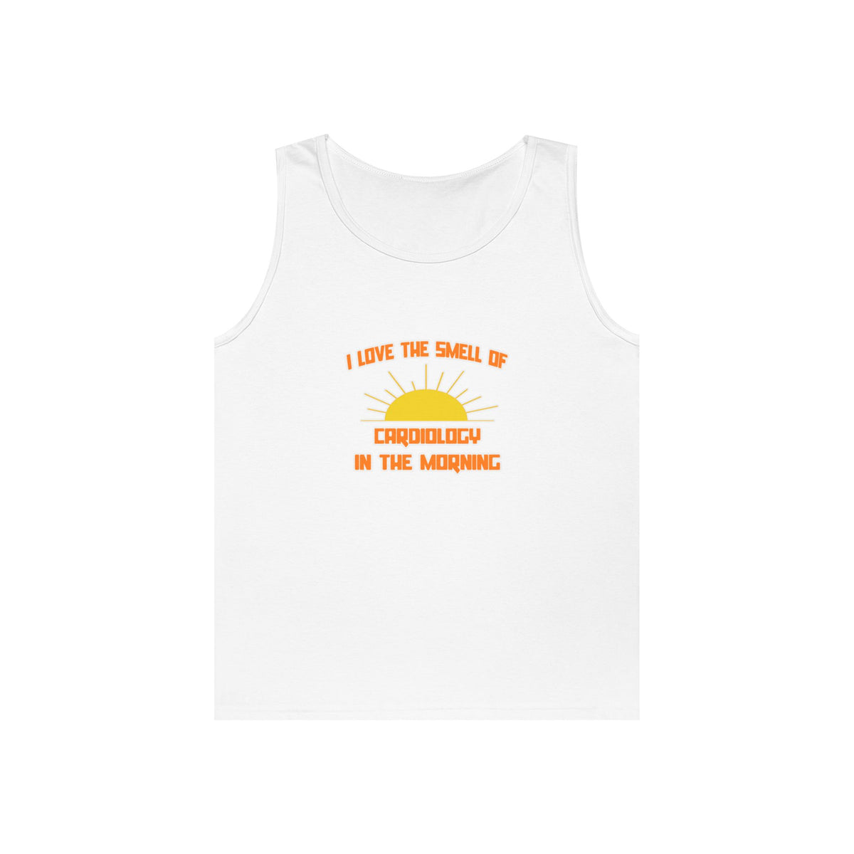 Smell of Cardiology in the Morning - Unisex Heavy Cotton Tank Top