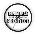 Ninja Cleverly Disguised As An Architect - Wall Clock