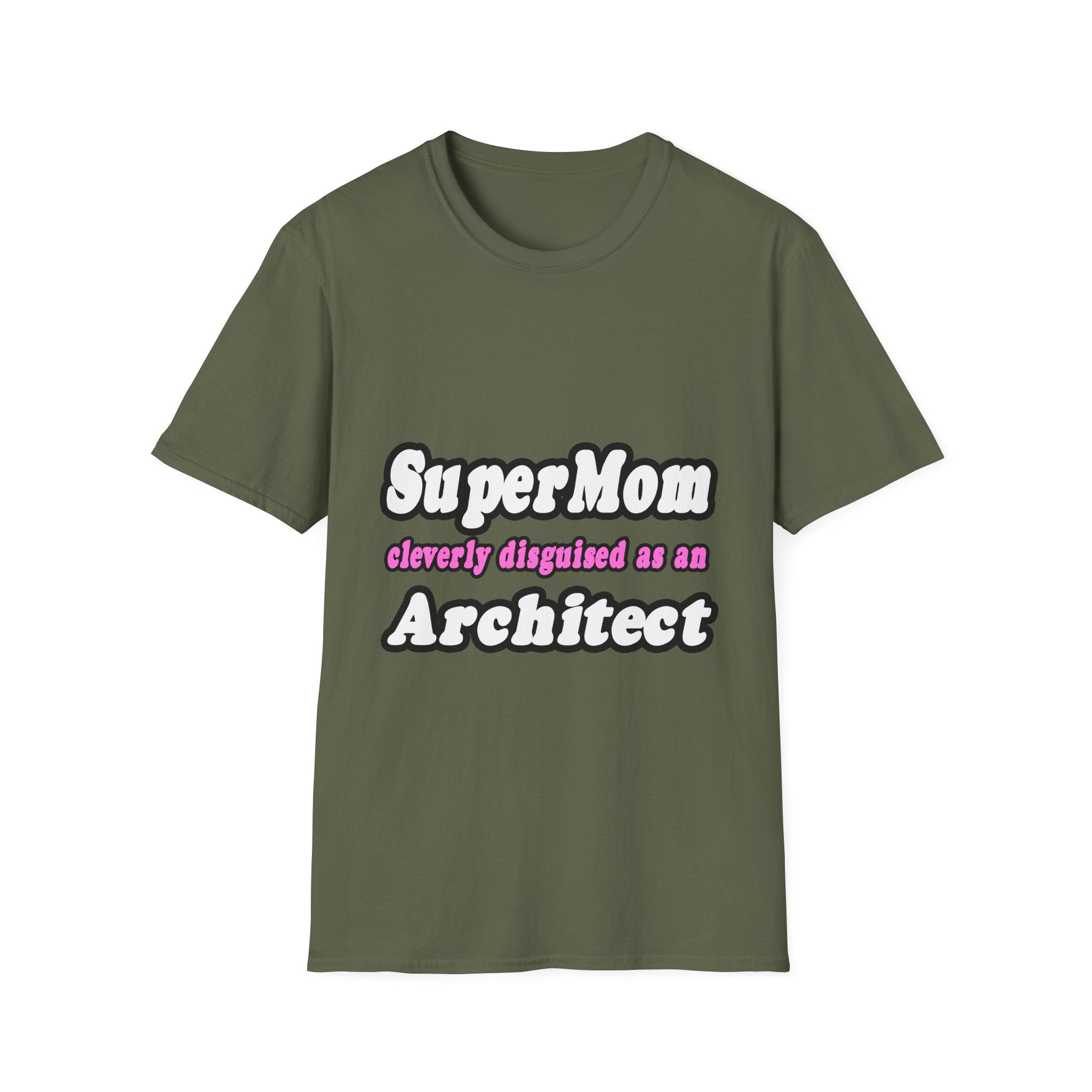 SuperMom...Architect - Unisex Softstyle T-Shirt