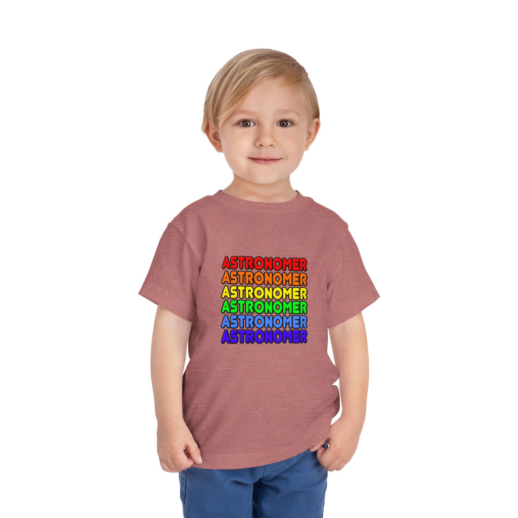 Rainbow Astronomer - Toddler Short Sleeve Tee