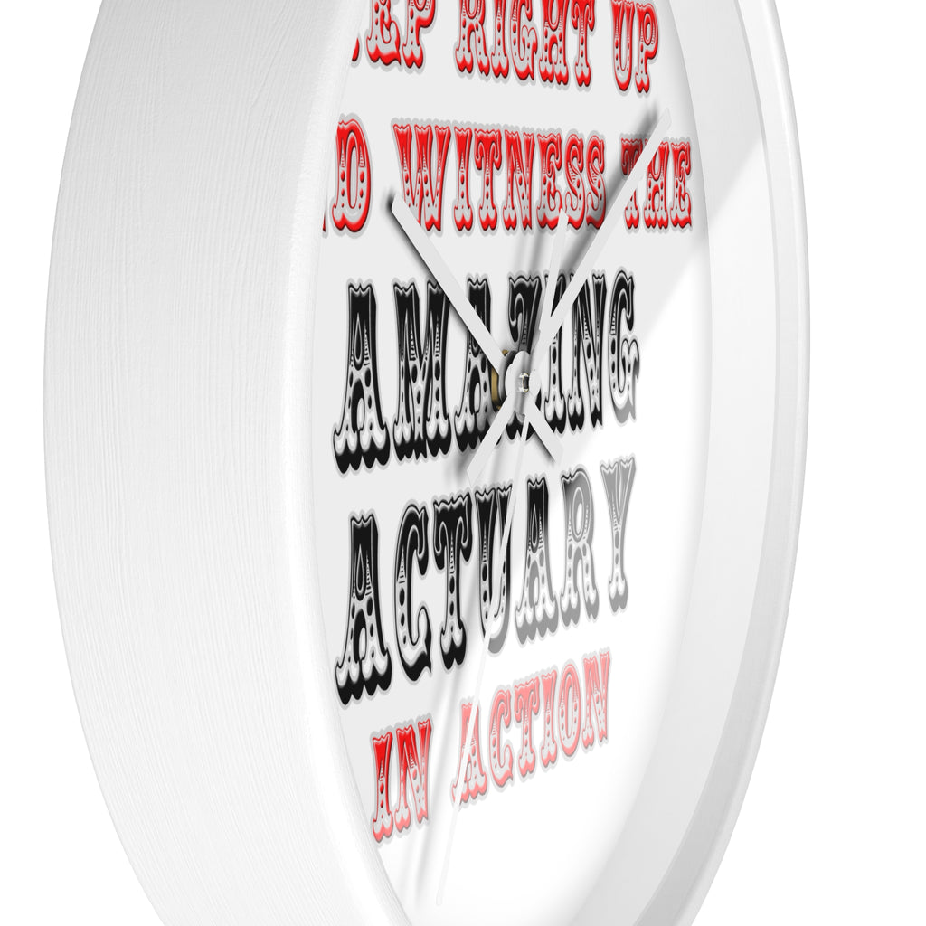 Witness The Amazing Actuary In Action - Wall Clock