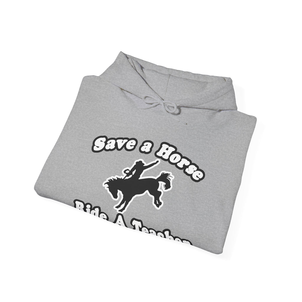 save horse ride teacher - Unisex Heavy Blend™ Hooded Sweatshirt