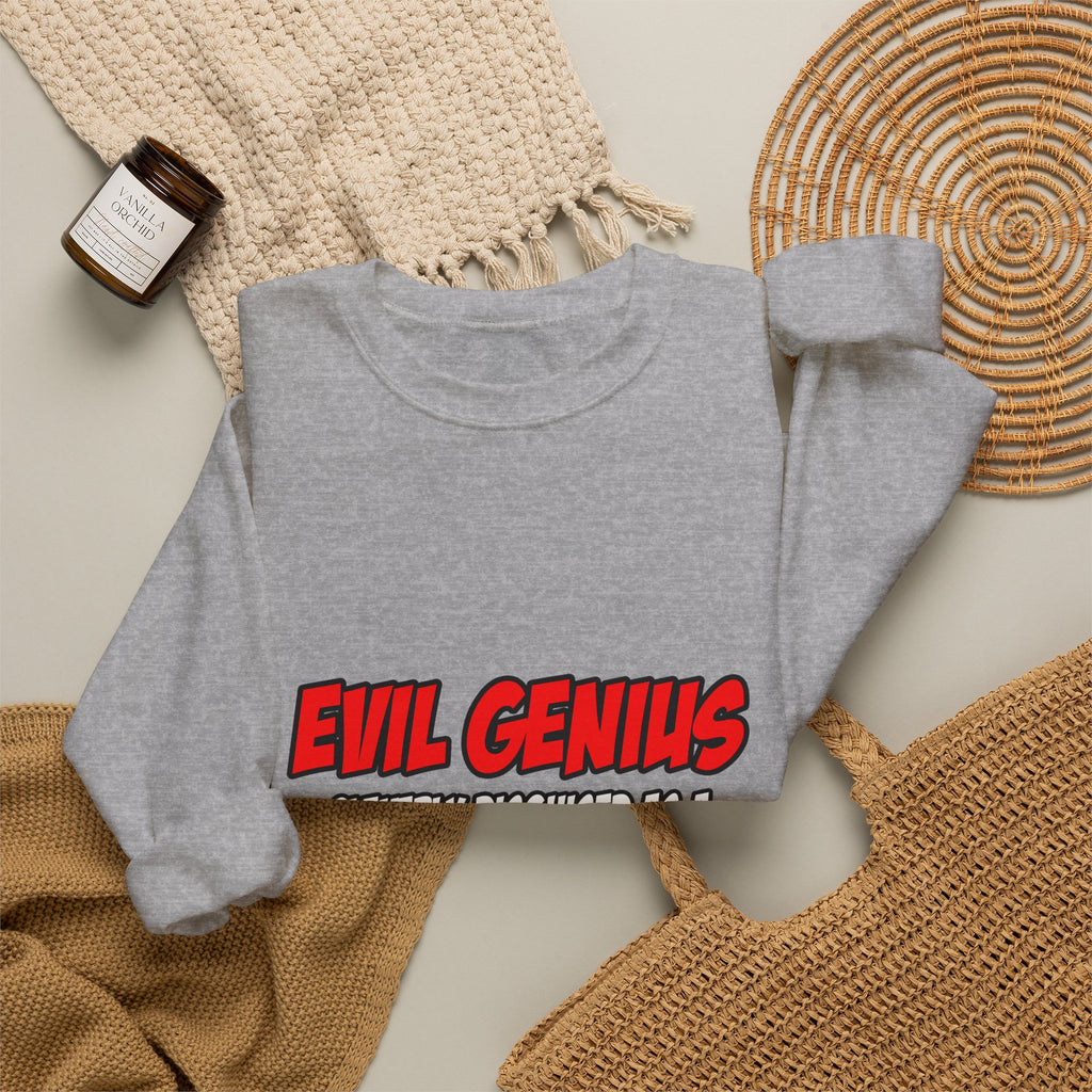 Evil Genius...Teacher - Unisex Heavy Blend™ Crewneck Sweatshirt