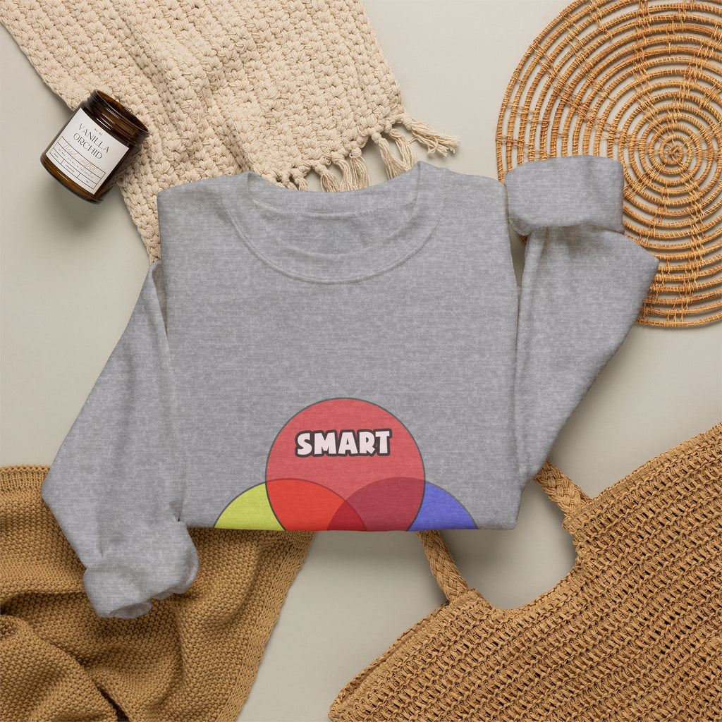 Venn Diagram .. Teachers - Unisex Heavy Blend™ Crewneck Sweatshirt