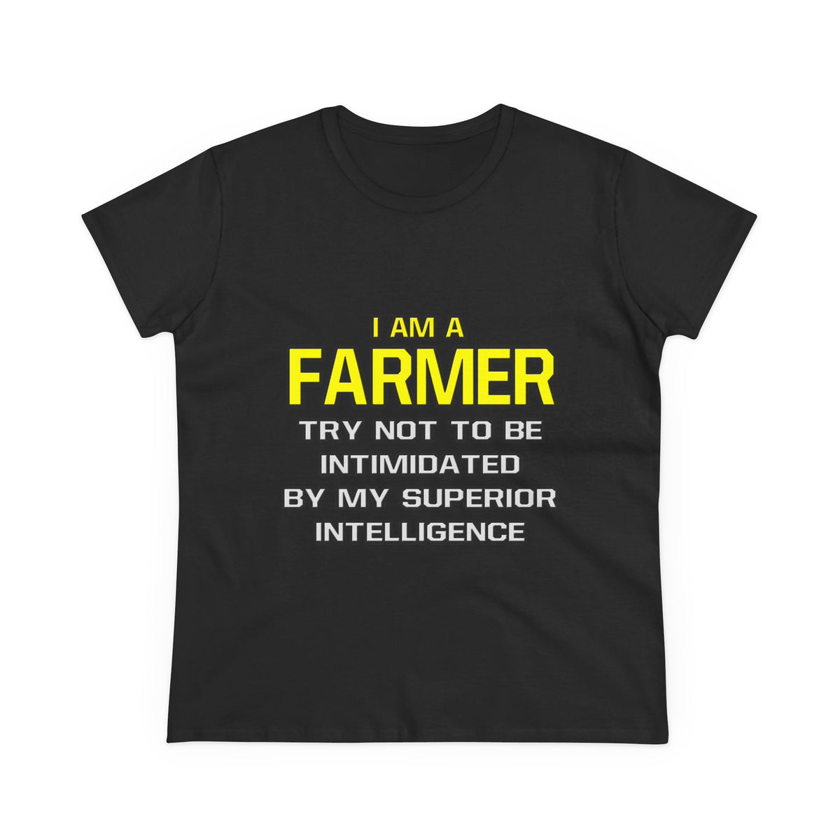 Farmer...Superior Intelligence - Women's Midweight Cotton Tee