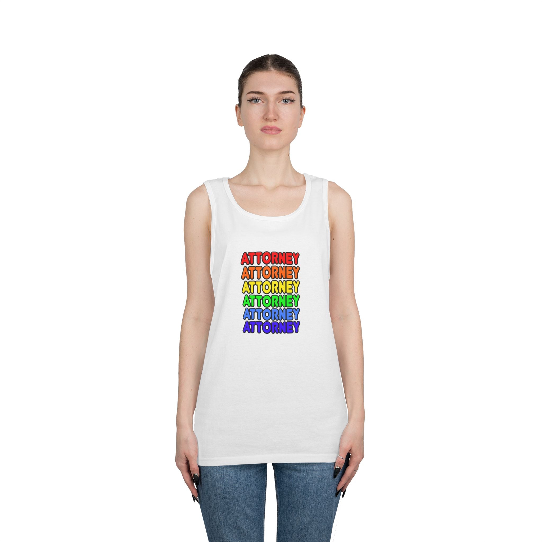 Rainbow Attorney - Unisex Heavy Cotton Tank Top
