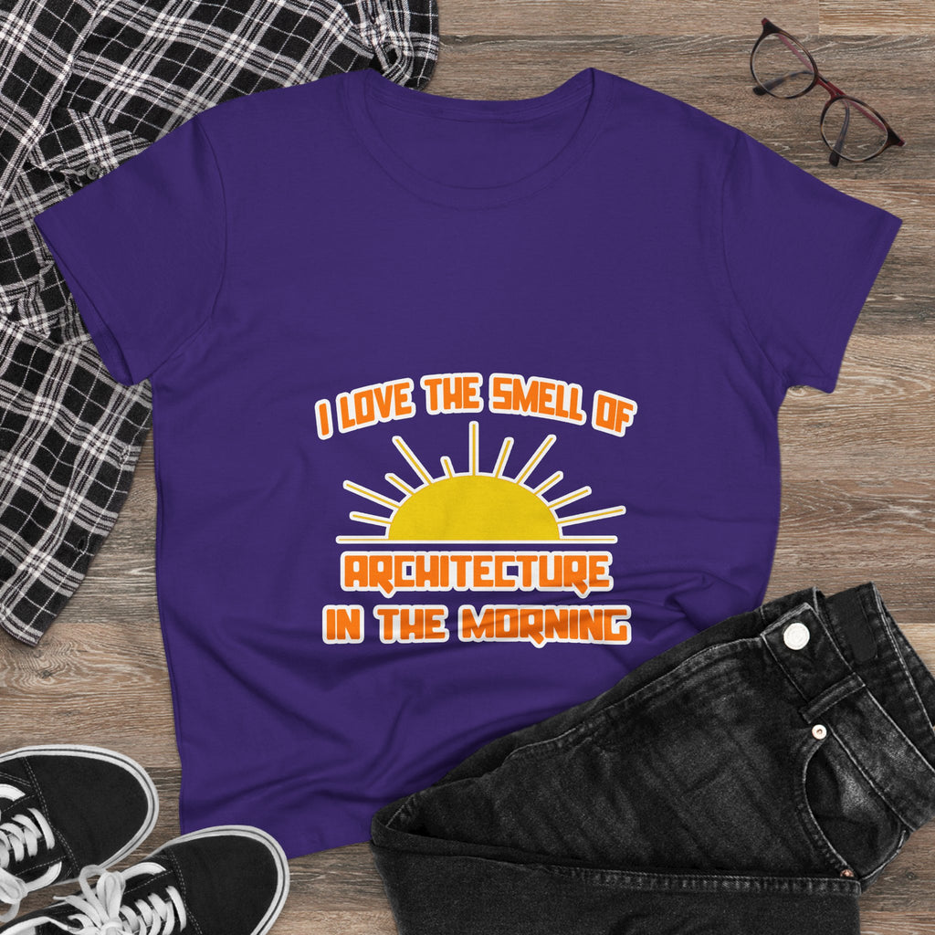 Smell of Architecture in the Morning - Women's Midweight Cotton Tee