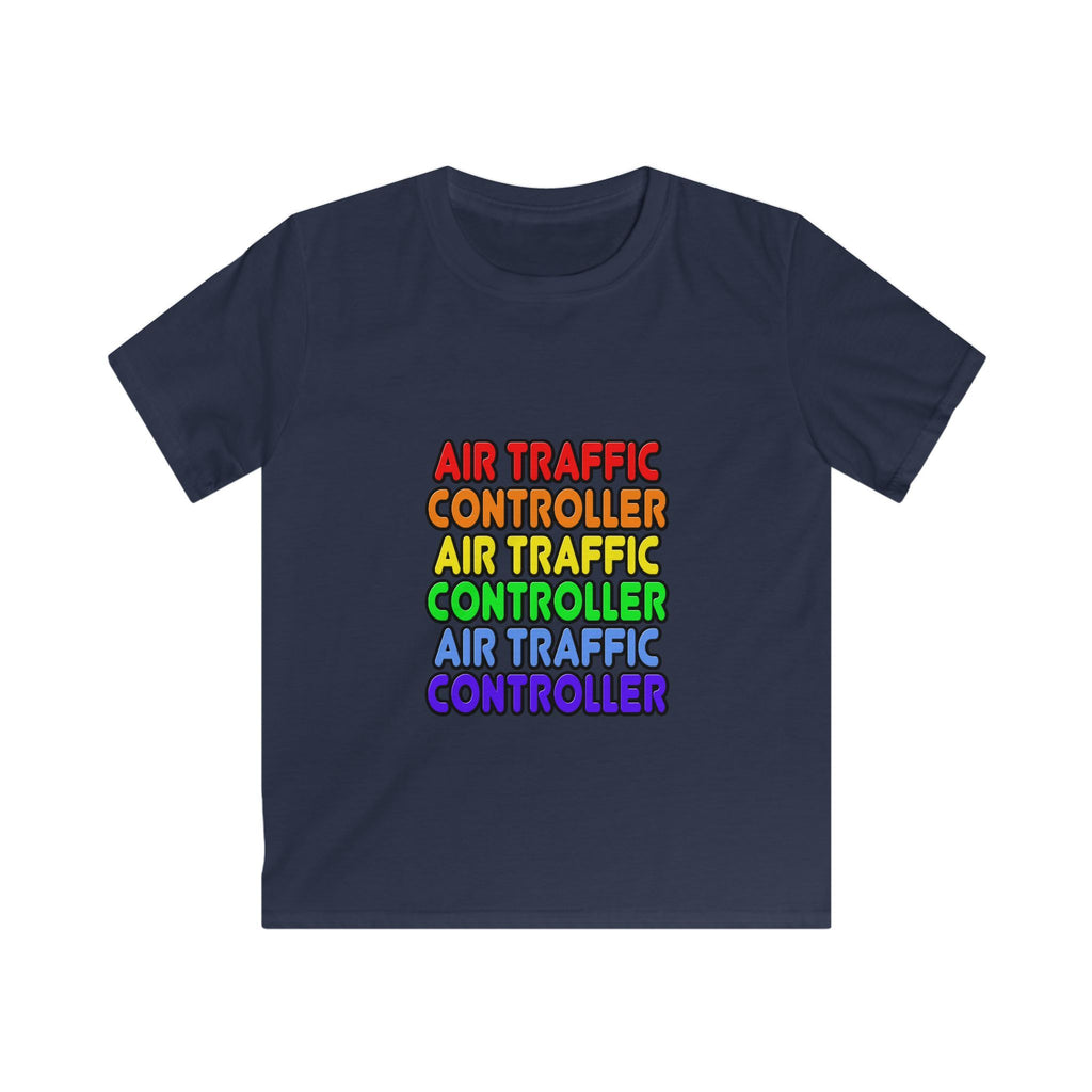 Rainbow Air Traffic Controller - Kids Softstyle Tee
