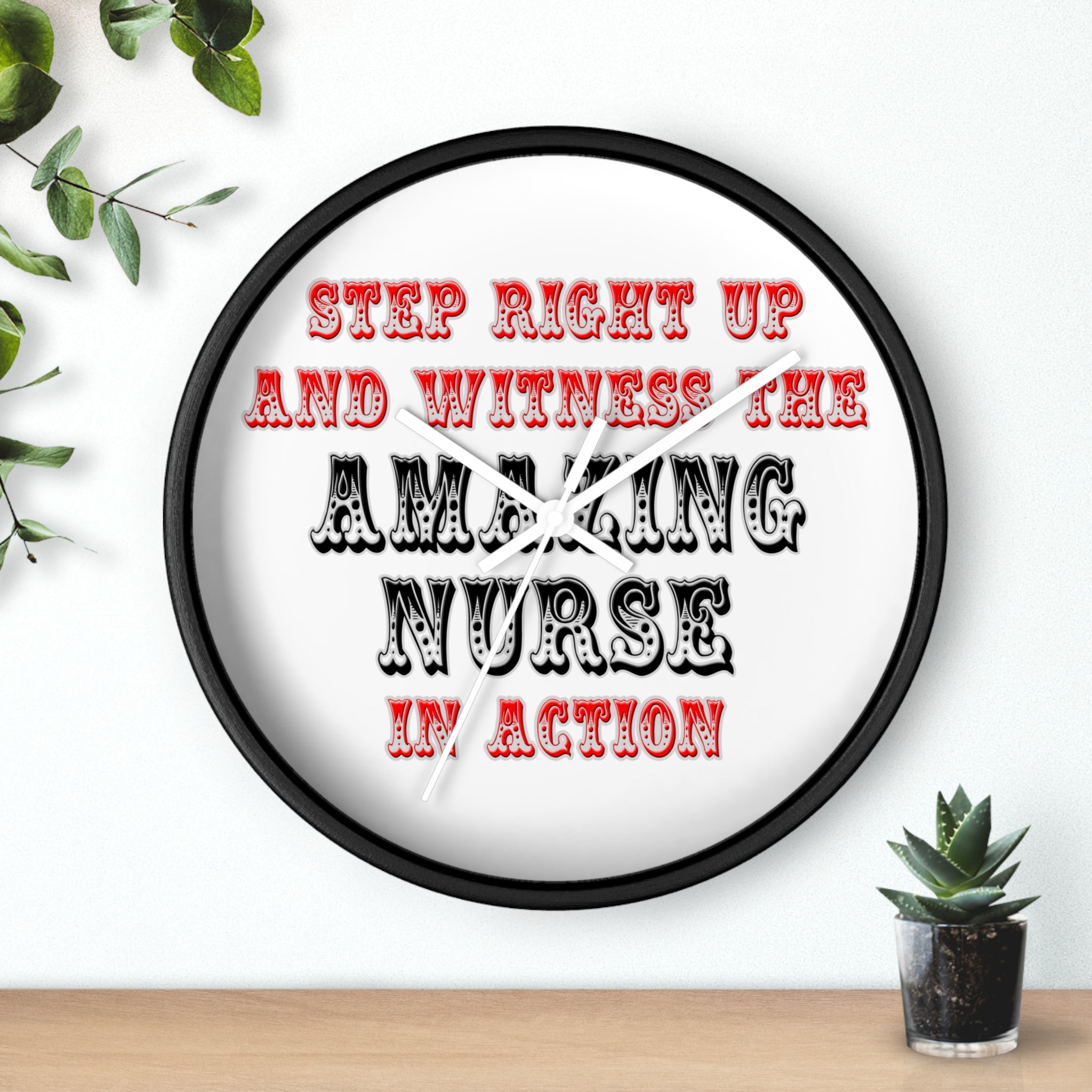 Amazing Nurse In Action - Wall Clock