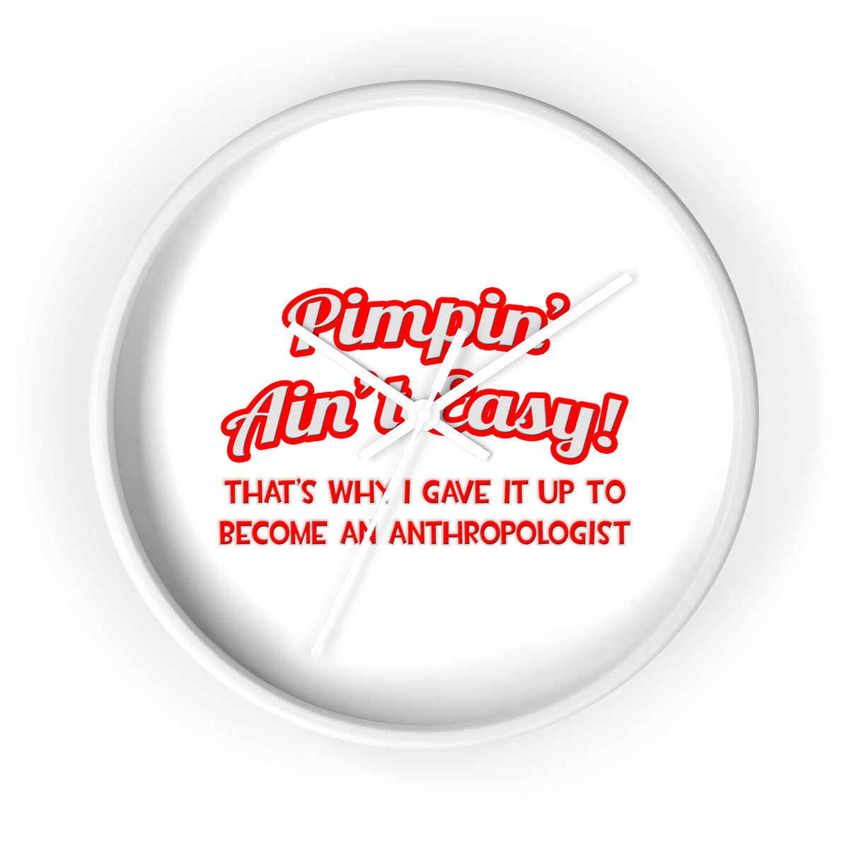 Pimpin' Ain't Easy .. Anthropologist - Wall Clock