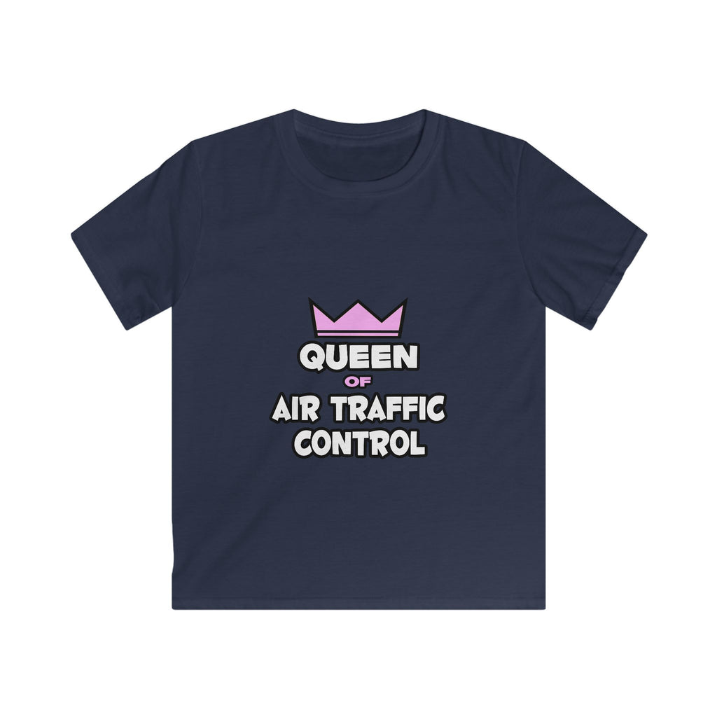 Queen of Air Traffic Control - Kids Softstyle Tee