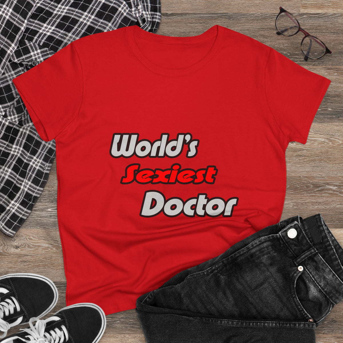 World's Sexiest Doctor - Women's Midweight Cotton Tee